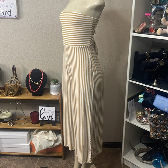 Great Condition XS American Eagle Outfitters Stripped Tie Back Jumpsuit - Picture 5 of 7